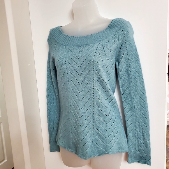 RW&CO Cashmere wool blend Pindot Sweater Small - Picture 2 of 10